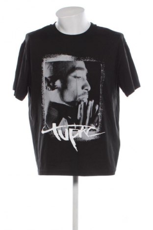 Męski T-shirt Sinsay, Rozmiar L, Kolor Czarny, Cena 48,28 zł