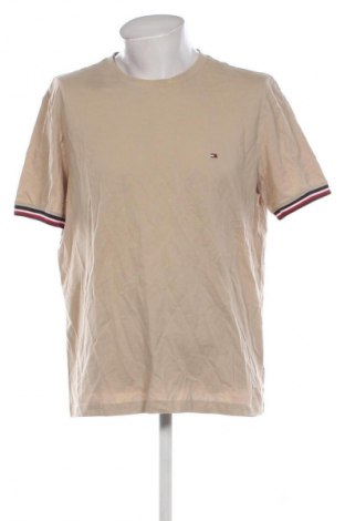 Мъжка тениска Tommy Hilfiger, Размер XL, Цвят Бежов, Цена 34,99 лв.