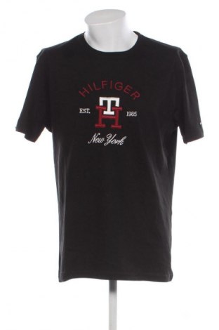 Męski T-shirt Tommy Hilfiger, Rozmiar XXL, Kolor Czarny, Cena 209,66 zł