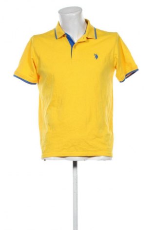 Мъжка тениска U.S. Polo Assn., Размер M, Цвят Жълт, Цена 47,88 лв.