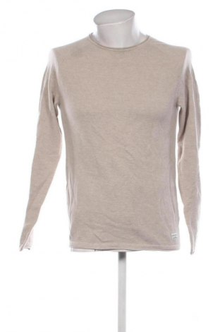 Мъжки пуловер Jack & Jones, Размер M, Цвят Бежов, Цена 23,99 лв.
