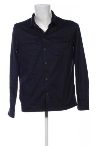 Мъжко палто Massimo Dutti, Размер L, Цвят Син, Цена 224,99 лв.