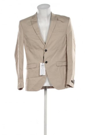 Herren Sakko Jack & Jones, Größe L, Farbe Beige, Preis 124,99 €