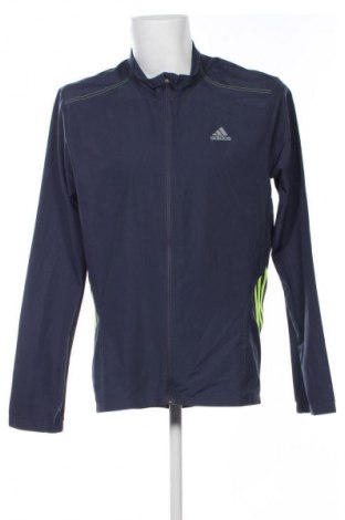 Ανδρική αθλητική ζακέτα Adidas, Μέγεθος L, Χρώμα Μπλέ, Τιμή 30,99 €