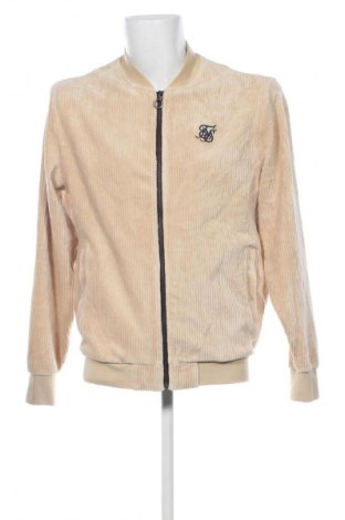 Herrenjacke SikSilk, Größe L, Farbe Beige, Preis 56,99 €
