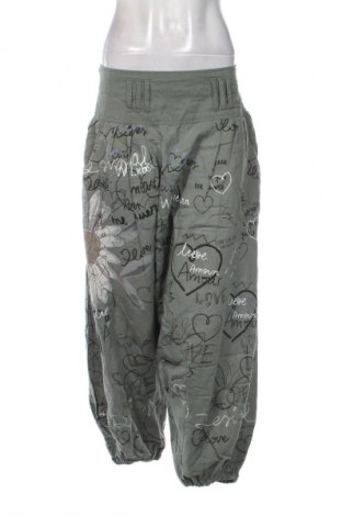 Damskie spodnie Desigual, Rozmiar L, Kolor Zielony, Cena 142,53 zł
