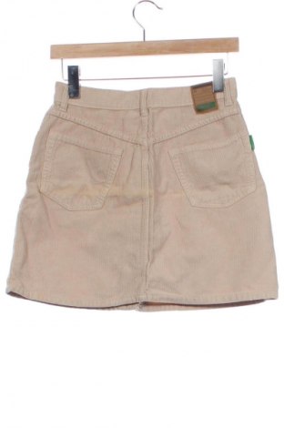 Fustă United Colors Of Benetton, Mărime XS, Culoare Bej, Preț 107,89 Lei