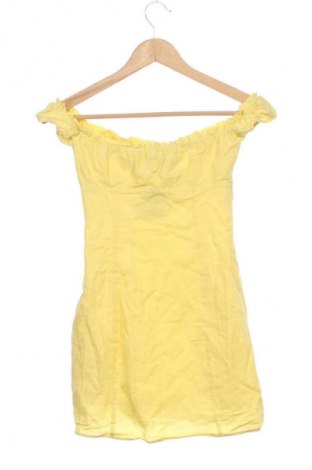 Kleid Bershka, Größe XS, Farbe Gelb, Preis 14,83 €