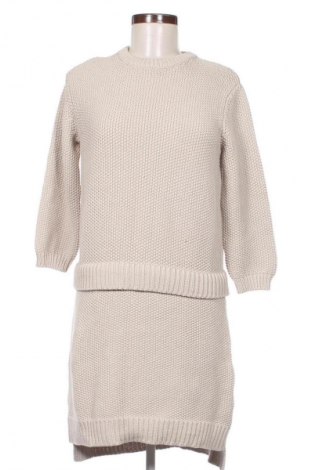 Kleid Uterque, Größe L, Farbe Beige, Preis 113,32 €
