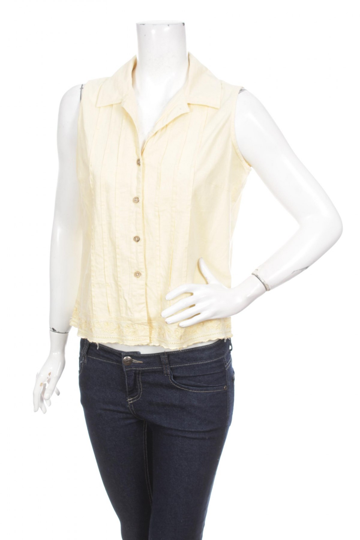 Γυναικείο πουκάμισο Fashion Bug, Μέγεθος M, Χρώμα Κίτρινο, Τιμή 9,28 €