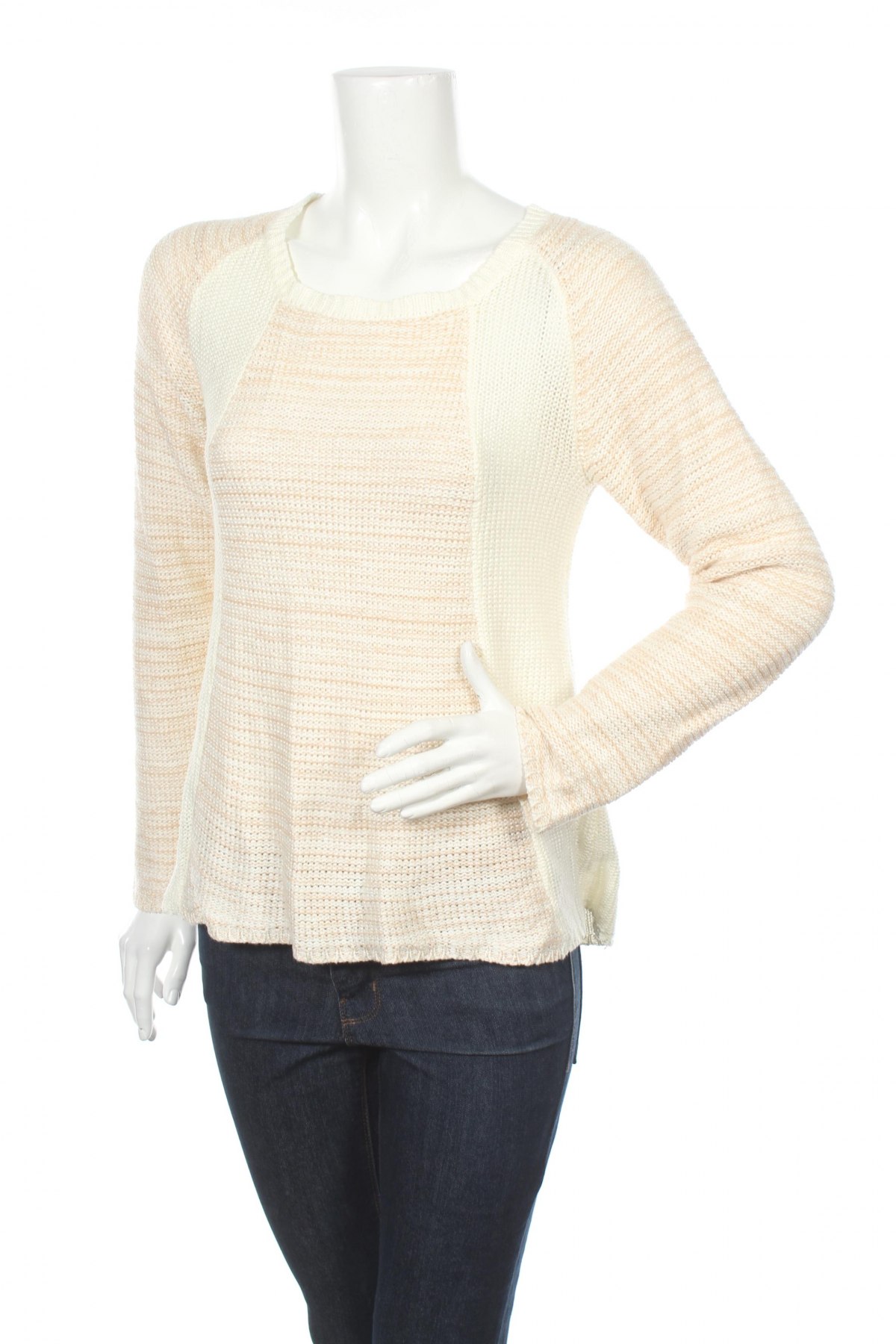 Дамски пуловер Carolyn Taylor, Размер M, Цвят Бежов, Цена 6,25 лв.