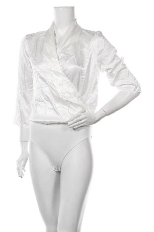 Γυναικεία μπλούζα-Κορμάκι Zara, Μέγεθος L, Χρώμα Λευκό, 97% πολυεστέρας, 3% ελαστάνη, Τιμή 7,00 €