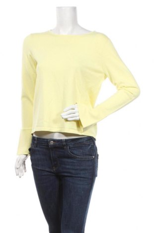 Дамски пуловер Oui, Размер L, Цвят Жълт, 70% вискоза, 30% полиамид, Цена 29,75 лв.
