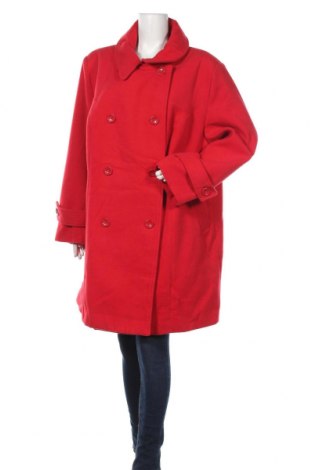 Γυναικείο παλτό Bpc Bonprix Collection, Μέγεθος 4XL, Χρώμα Κόκκινο, 88% πολυεστέρας, 10% βισκόζη, 2% ελαστάνη, Τιμή 19,29 €