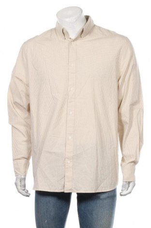 Мъжка риза Weekday, Размер M, Цвят Екрю, Памук, Цена 4,73 лв.