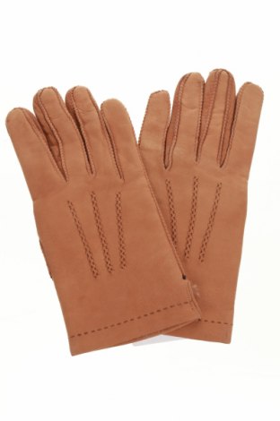 Ръкавици, Цвят Кафяв, Естествена кожа, Цена 30,45 лв.