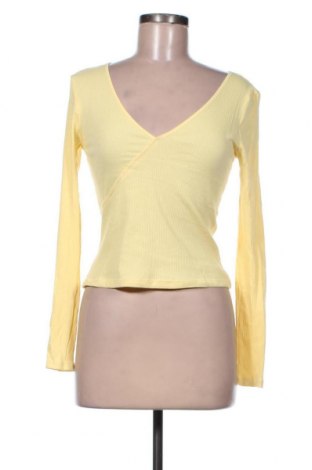 Дамска блуза H&M Divided, Размер L, Цвят Жълт, Цена 11,39 лв.