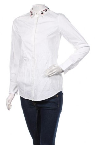 Γυναικείο πουκάμισο S.Oliver, Μέγεθος XS, Χρώμα Λευκό, 97% βαμβάκι, 3% ελαστάνη, Τιμή 13,35 €