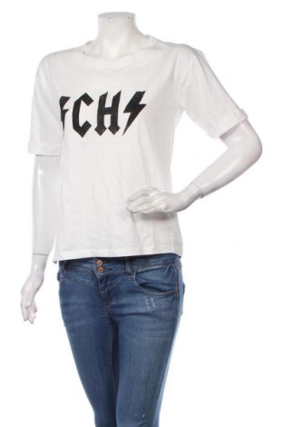 Γυναικείο t-shirt Ichi, Μέγεθος S, Χρώμα Εκρού, Βαμβάκι, Τιμή 15,20 €