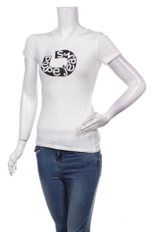 Γυναικείο t-shirt Pepe Jeans, Μέγεθος S, Χρώμα Λευκό, 50% βαμβάκι, 50% πολυεστέρας, Τιμή 40,72 €
