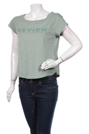 Γυναικείο t-shirt Review, Μέγεθος S, Χρώμα Πράσινο, Βαμβάκι, Τιμή 17,53 €