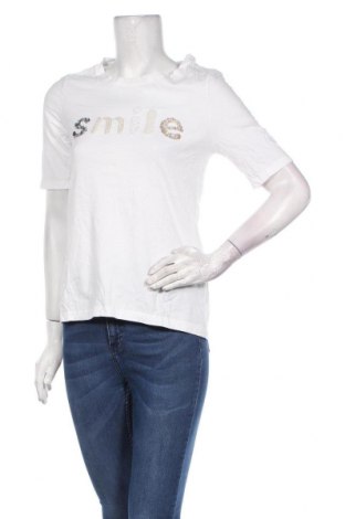 Γυναικείο t-shirt S.Oliver, Μέγεθος XS, Χρώμα Λευκό, Βαμβάκι, Τιμή 10,82 €