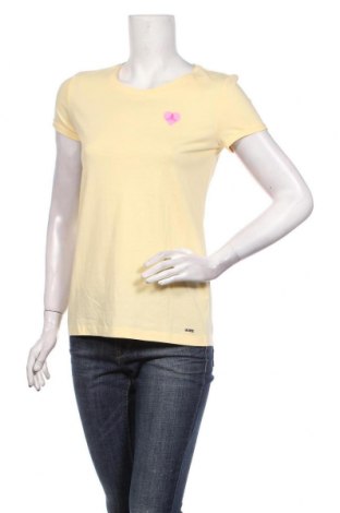 Γυναικείο t-shirt Tom Tailor, Μέγεθος S, Χρώμα Κίτρινο, 100% βαμβάκι, Τιμή 10,82 €