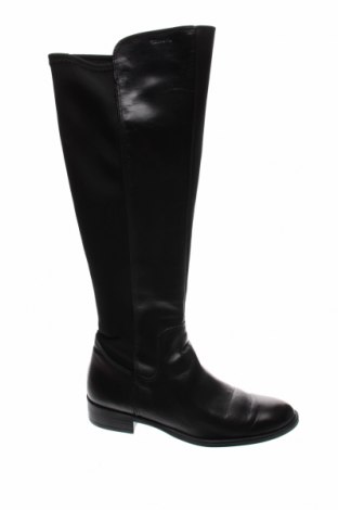 Γυναικείες μπότες Tamaris, Μέγεθος 39, Χρώμα Μαύρο, Γνήσιο δέρμα, κλωστοϋφαντουργικά προϊόντα, Τιμή 29,51 €