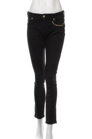 Дамски дънки Versace Jeans, Размер M, Цвят Черен, 98% памук, 2% еластан, Цена 202,65 лв.