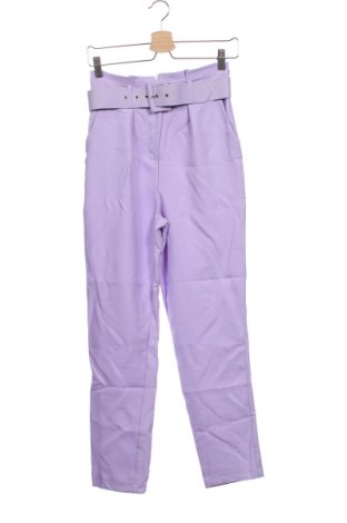 Pantaloni de femei Trendyol, Mărime XS, Culoare Mov, 97% poliester, 3% elastan, Preț 59,77 Lei
