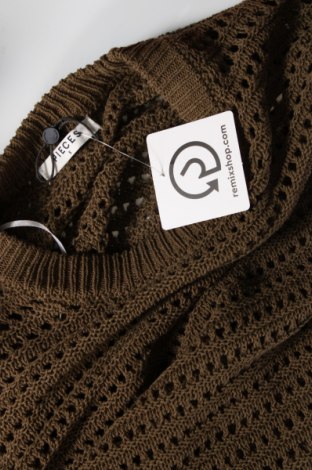Γυναικείο πουλόβερ Pieces, Μέγεθος S, Χρώμα Πράσινο, Βαμβάκι, Τιμή 16,02 €