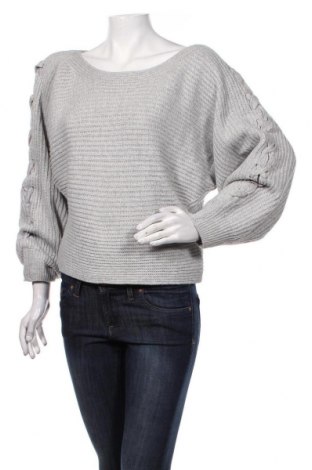 Дамски пуловер Simplee, Размер M, Цвят Сив, Цена 25,20 лв.