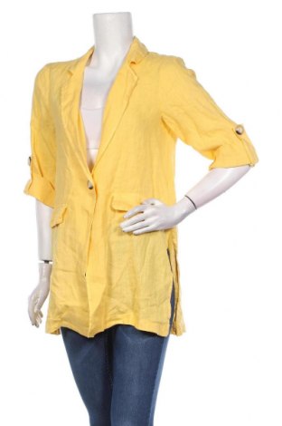Γυναικείο σακάκι Fracomina, Μέγεθος L, Χρώμα Κίτρινο, Τιμή 123,40 €