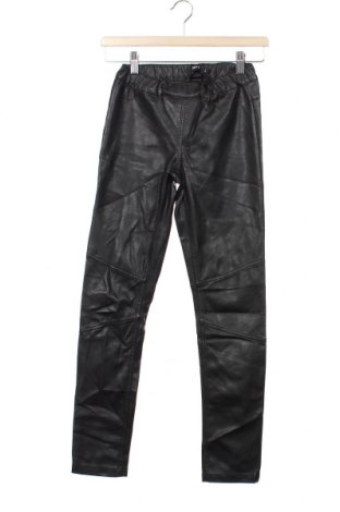 Pantaloni din piele, de copii, Mărime 10-11y/ 146-152 cm, Culoare Negru, Piele ecologică, Preț 81,90 Lei
