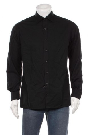 Ανδρικό πουκάμισο Eterna, Μέγεθος L, Χρώμα Μαύρο, Βαμβάκι, Τιμή 18,40 €