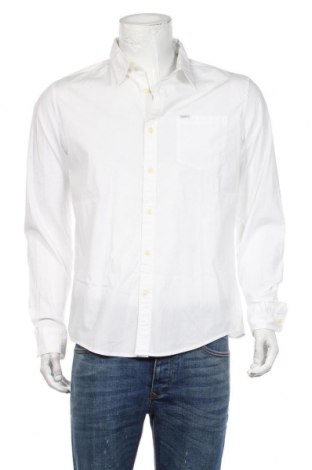 Мъжка риза Pepe Jeans, Размер L, Цвят Бял, 97% памук, 3% еластан, Цена 72,67 лв.