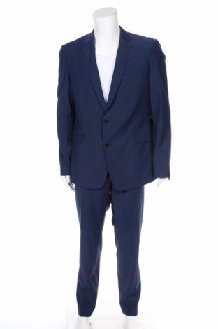 Мъжки костюм Strellson, Размер XL, Цвят Син, 53% полиестер, 43% вълна, 4% еластан, Цена 133,17 лв.