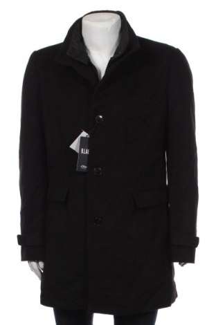Ανδρικά παλτό S.Oliver Black Label, Μέγεθος L, Χρώμα Μαύρο, 57% μαλλί, 40% πολυεστέρας, 3% πολυαμίδη, Τιμή 44,23 €