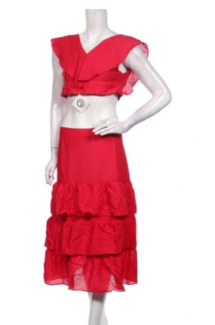 Costum de femei Trendyol, Mărime M, Culoare Roșu, 70% bumbac, 30% poliester, Preț 82,90 Lei