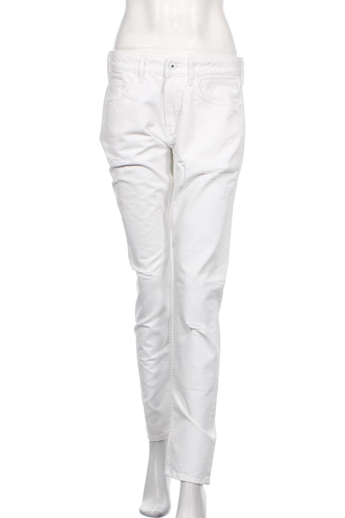 Дамски дънки Pepe Jeans, Размер M, Цвят Бял, Цена 66,15 лв.