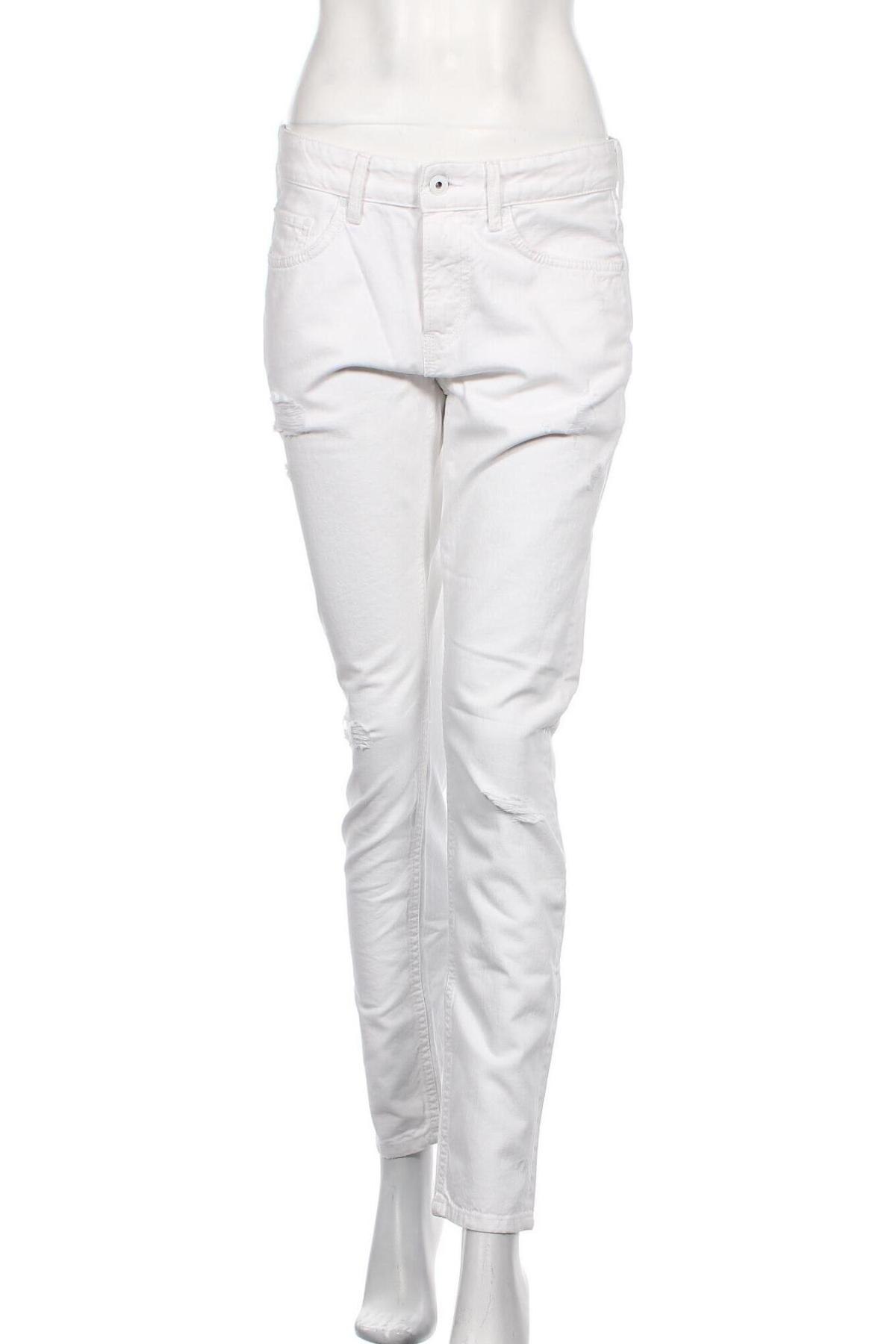 Дамски дънки Pepe Jeans, Размер S, Цвят Бял, Цена 66,15 лв.