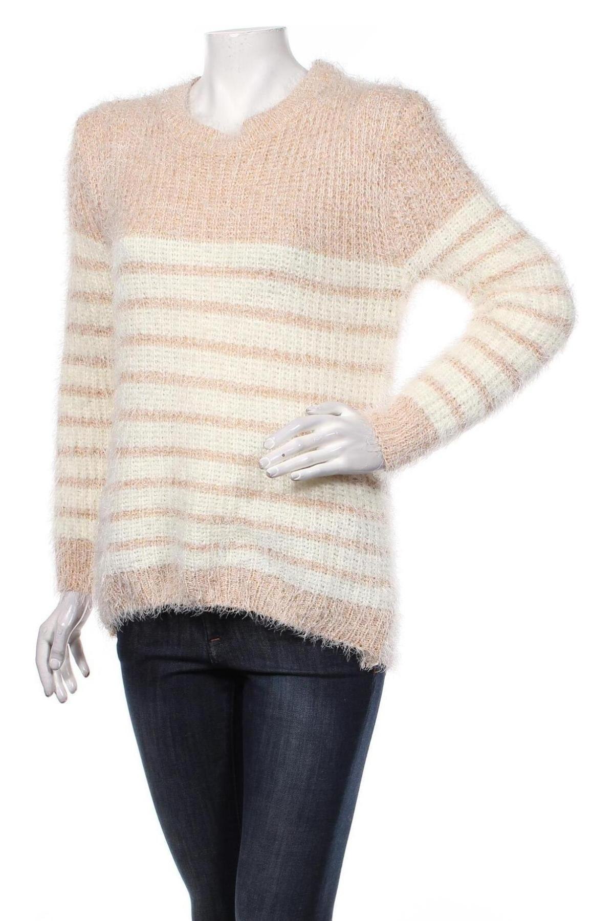 Дамски пуловер, Размер M, Цвят Бежов, Цена 16,80 лв.
