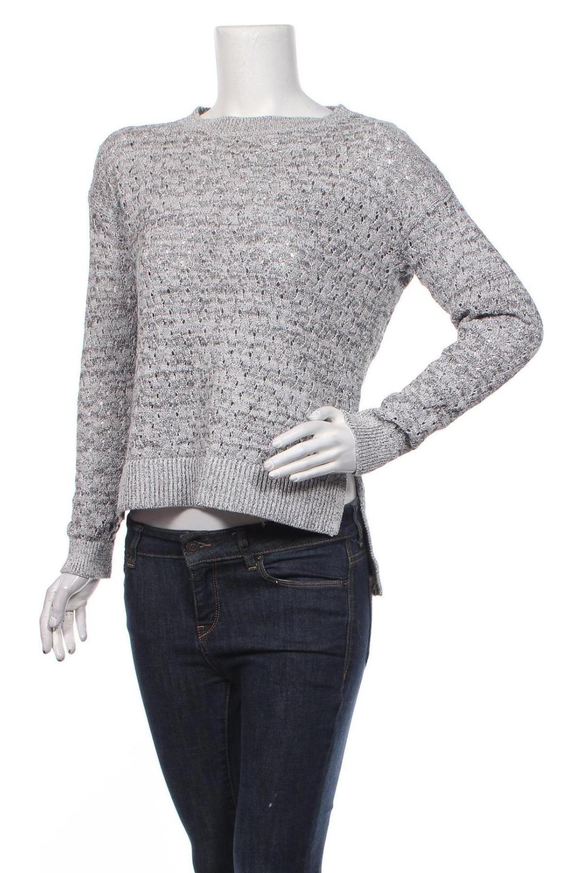 Γυναικείο πουλόβερ Loft By Ann Taylor, Μέγεθος M, Χρώμα Γκρί, 81% βαμβάκι, 19% πολυεστέρας, Τιμή 17,66 €