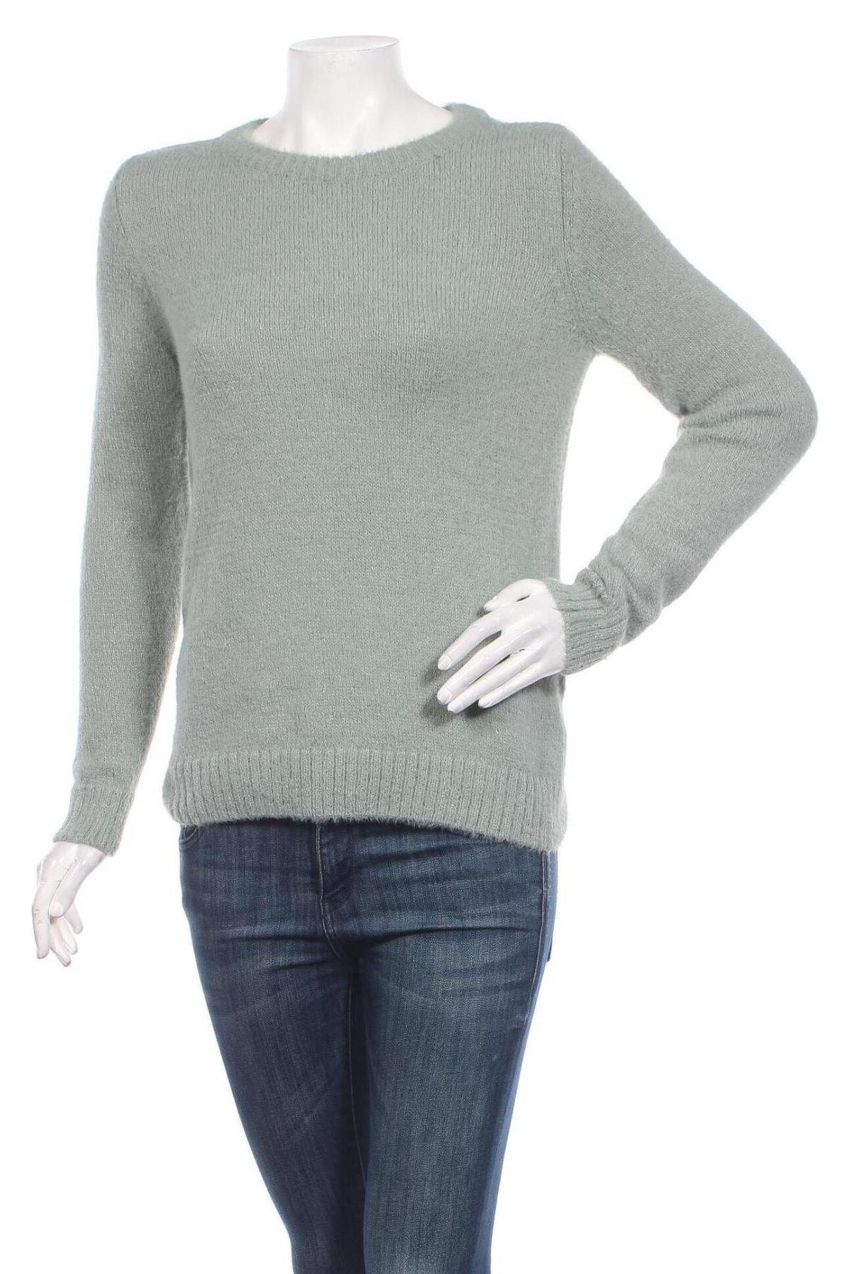 Дамски пуловер Vila, Размер XS, Цвят Зелен, Цена 33,18 лв.