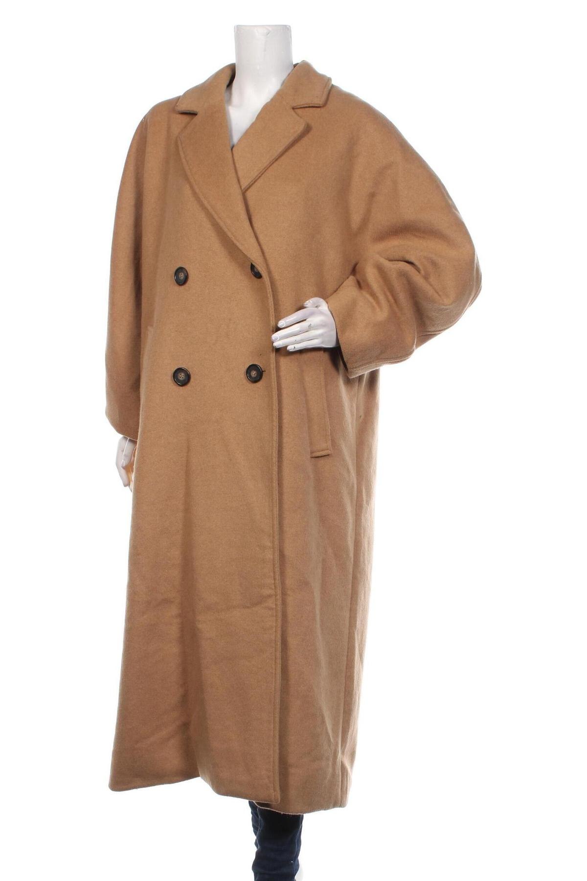 Дамско палто Weekday, Размер L, Цвят Кафяв, Цена 219,00 лв.