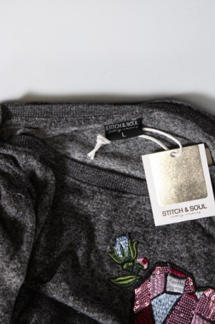 Γυναικεία μπλούζα Stitch & Soul, Μέγεθος L, Χρώμα Μαύρο, Τιμή 5,75 €