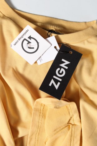 Γυναικεία μπλούζα Zign, Μέγεθος XL, Χρώμα Κίτρινο, Τιμή 37,11 €