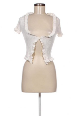 Damen Strickjacke H&M Divided, Größe XS, Farbe Weiß, Preis 2,97 €