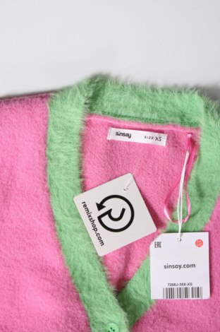 Γυναικεία ζακέτα Sinsay, Μέγεθος XS, Χρώμα Ρόζ , Τιμή 4,50 €