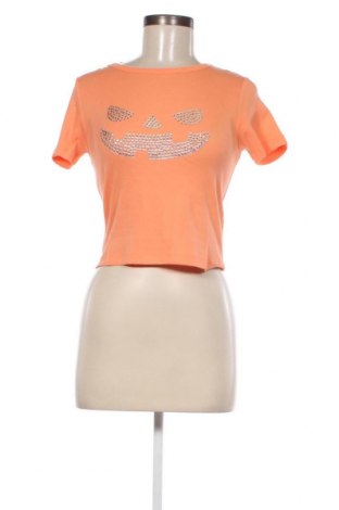 Γυναικείο t-shirt NEW girl ORDER, Μέγεθος M, Χρώμα Πορτοκαλί, Τιμή 4,93 €